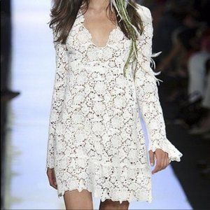 Diane von Furstenberg cotton/silk lace dress size 6